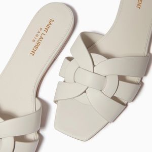 Saint Laurent YSL Tribute Nu Pieds Smooth Leather Sandal 36 1/2 | 6 1/2 Slide